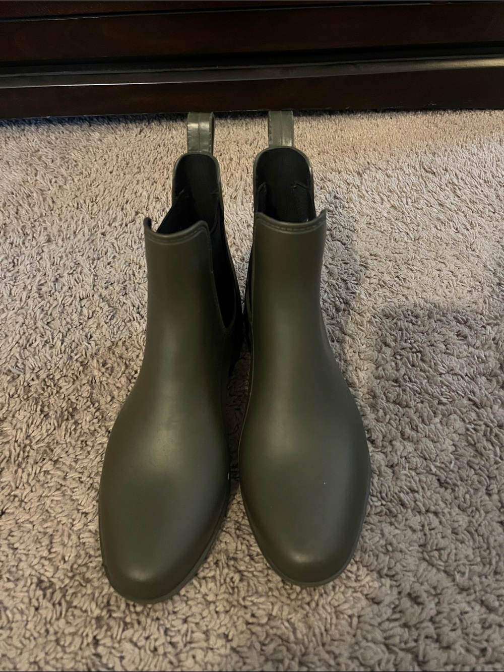 a new day Olive Green Chelsea Rain Boots